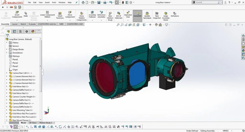 Bounding Box for Assembly in SOLIDWORKS 2019