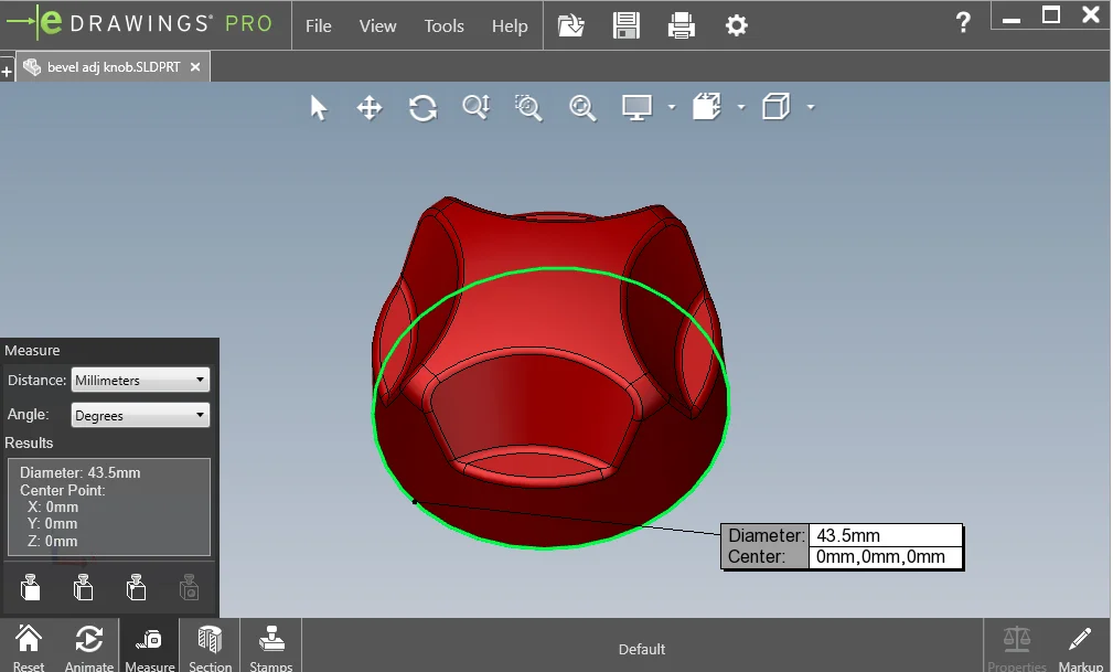 SOLIDWORKS eDrawings Viewer 2019 includes previous eDrawings Professional Features