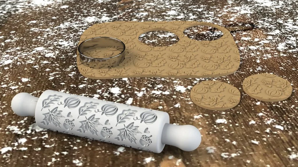 3D Printed Autumn Rolling Pin: SOLIDWORKS Tutorial