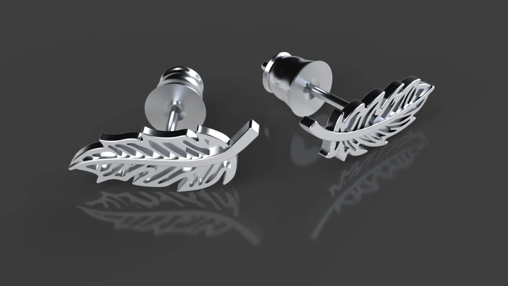 3D Printed Silver Earrings Tutorial