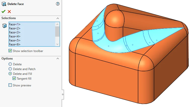 SOLIDWORKS Hidden Gem: The Delete Face Tool