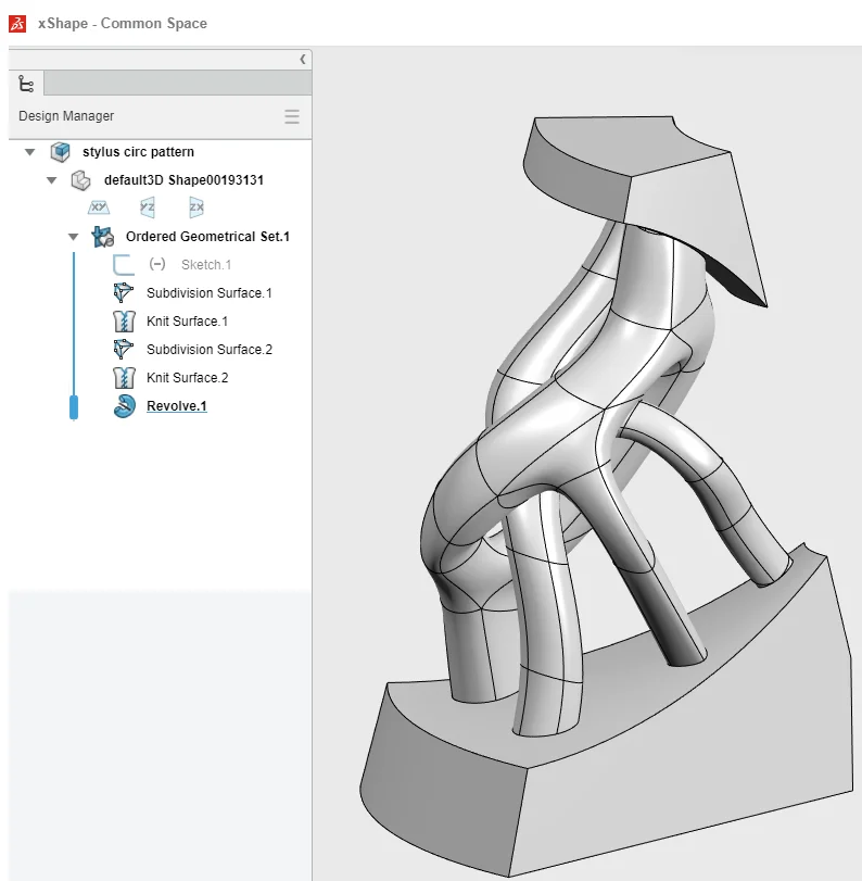 Ordered Geometric Sets in 3D Sculptor