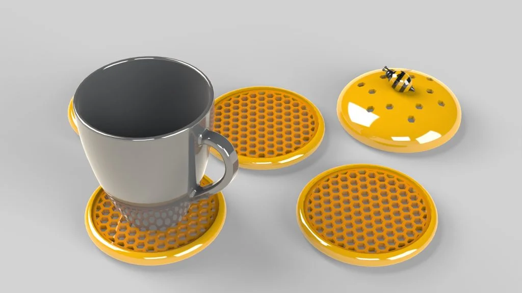 Beehive Coasters Set