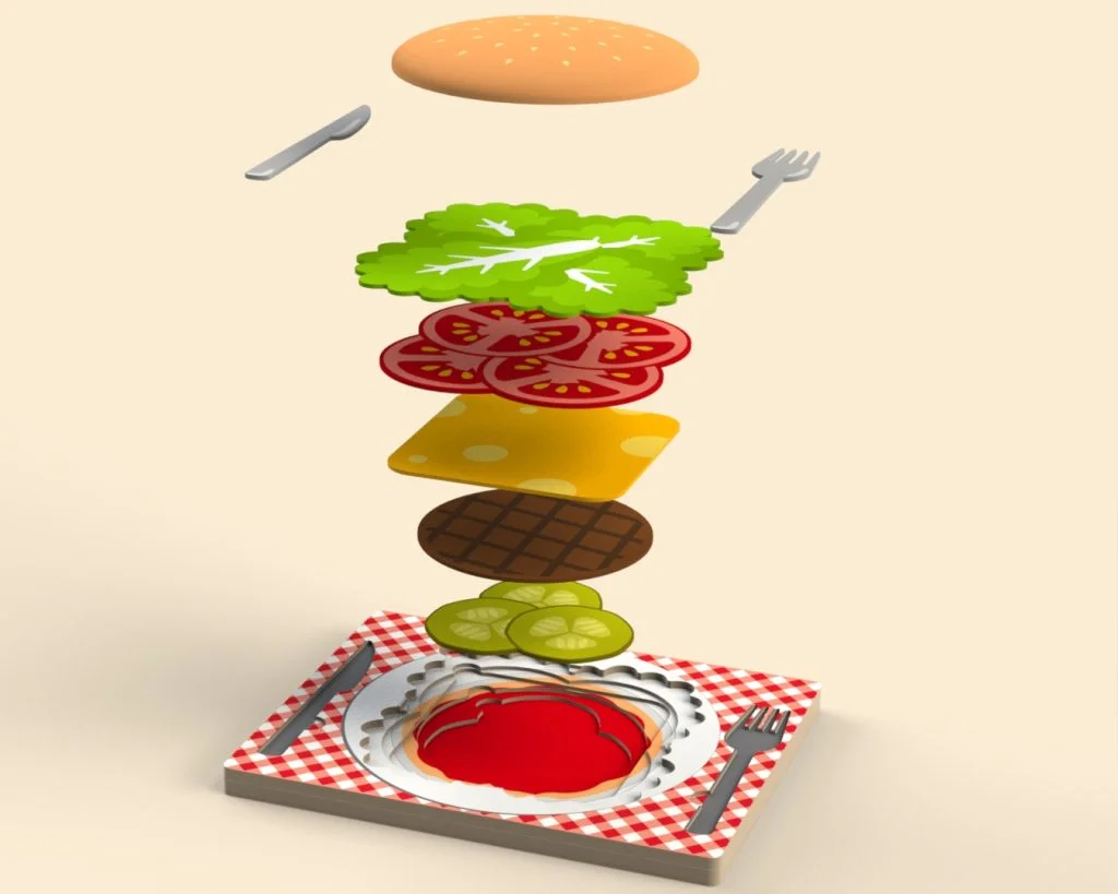 Wooden Burger Puzzle Blog