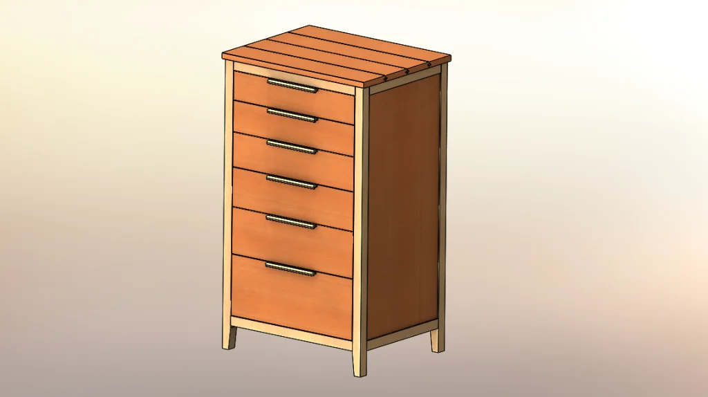 SOLIDWORKS Part Reviewer: Chest of Drawers Tutorial