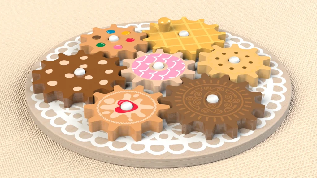 Wooden Biscuit Cogs Toy – SOLIDWORKS Tutorial