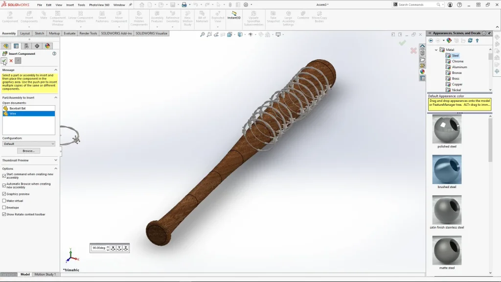 Zombie Bat- SOLIDWORKS Tutorial