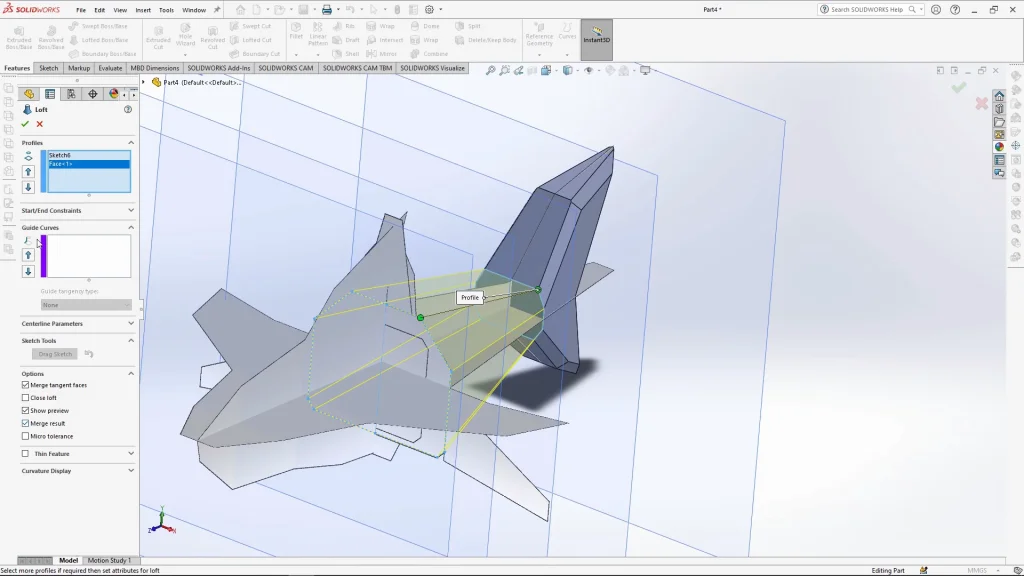 Geometric Shark – SOLIDWORKS