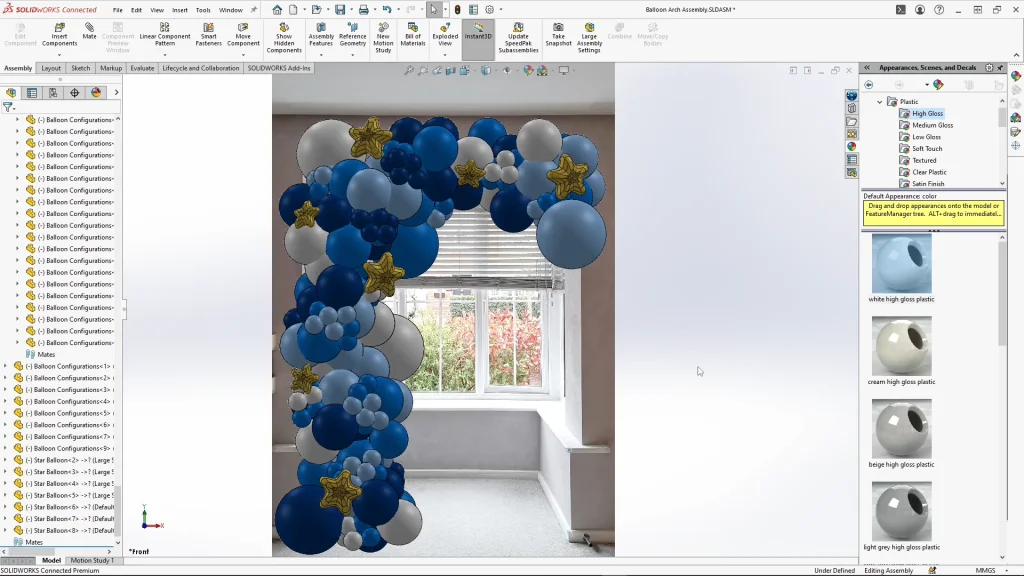Balloon Arch: SOLIDWORKS Tutorial