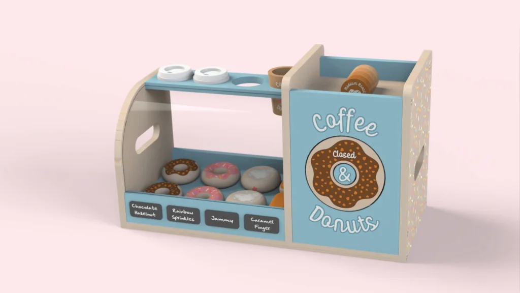 Assemble a Toy Donut Shop – SOLIDWORKS Tutorial
