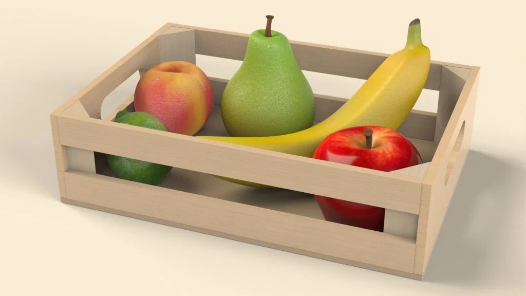 Fruit Crate: 3D Sculptor & SOLIDWORKS Tutorial