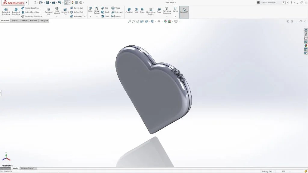 SOLIDWORKS Gear Heart Tutorial – Part 1