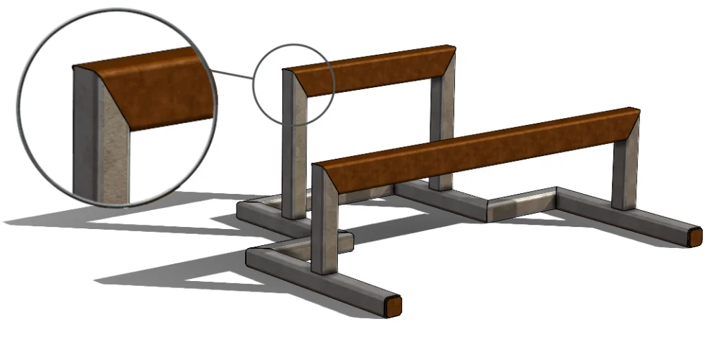 Miter Joints with Different Sized Weldment Profiles in SOLIDWORKS 2021