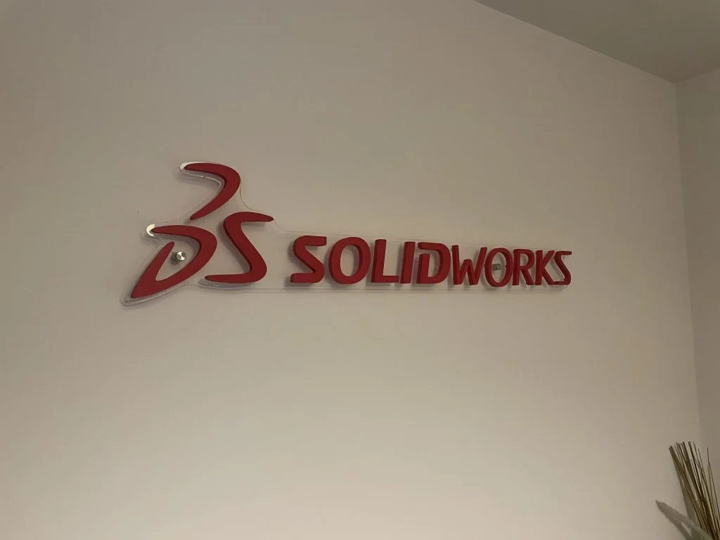 How I used 3DEXPERIENCE SOLIDWORKS for Makers to design and build an office wall sign!