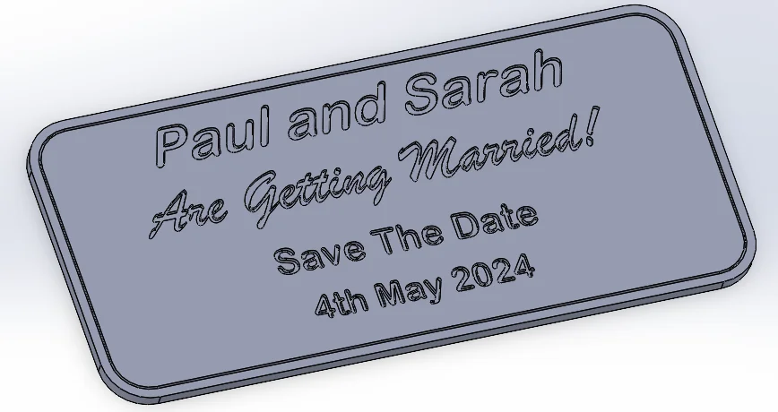 Wedding Save the Date Magnets: 3DEXPERIENCE SOLIDWORKS for Makers Tutorial