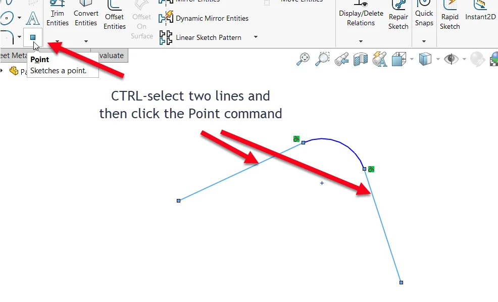 SOLIDWORKS How-To: Create Virtual Sharps in Sketches