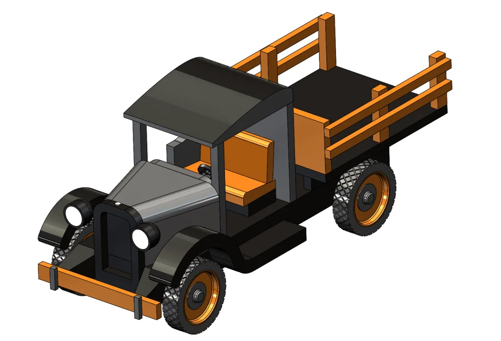 SOLIDWORKS Part Reviewer: Wooden Truck