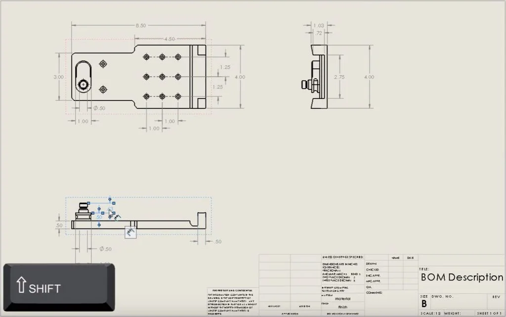 SOLIDWORKS Tech Tip: Move and Copy Dimensions Between Drawing Views