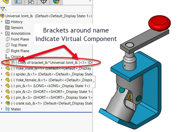 How to Copy a Part in SOLIDWORKS Using Virtual Component