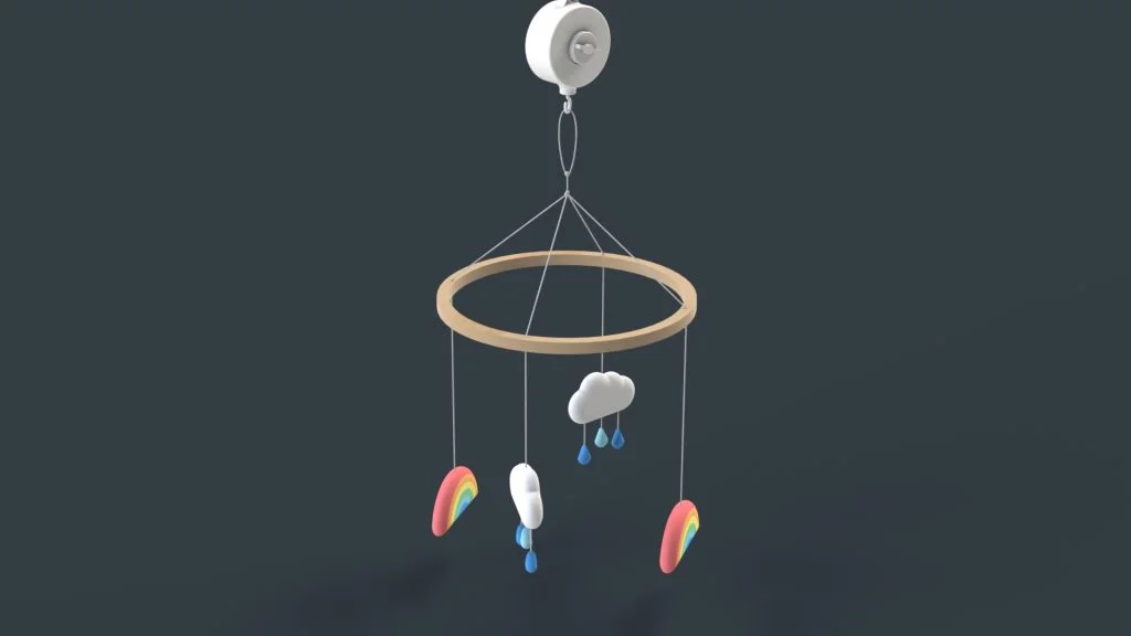 Rainbow Cloud Baby Mobile Tutorial – Part 1