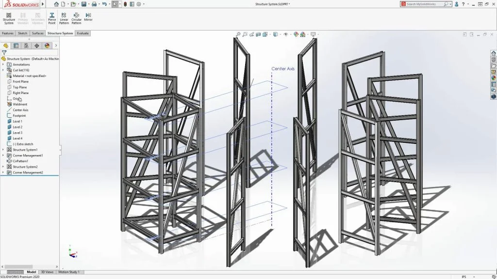 SOLIDWORKS 2020 Benefits of the Structure System Tool