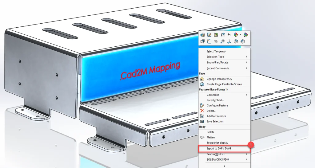 Creating a colour Layered DXF/DWG export – SW Map File