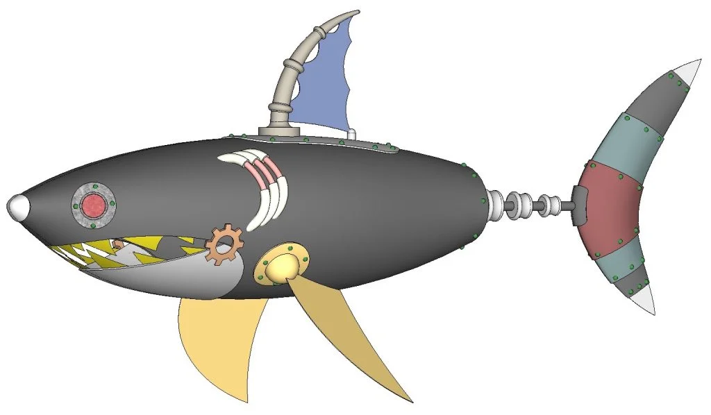 SOLIDWORKS Part Reviewer: Steampunk Shark