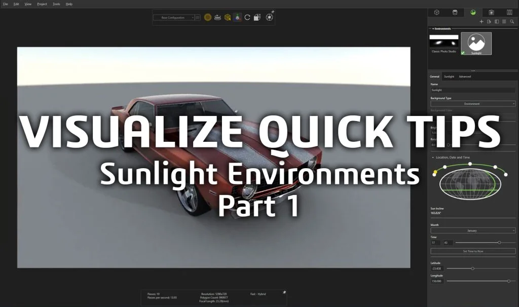 SOLIDWORKS Tech Tip – Sunlight Environments Part 1