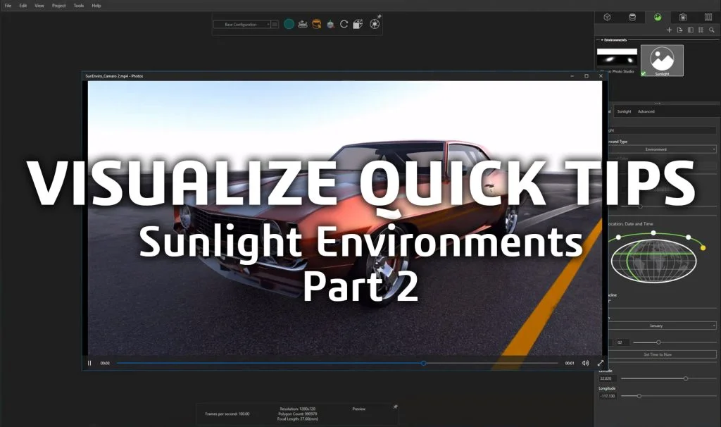 Visualize Quick Tips – Sunlight Environments Part 2