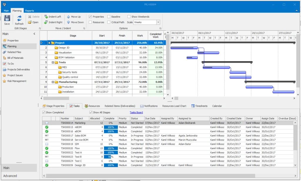 SOLIDWORKS Manage – Advanced Project Data and Resources Management