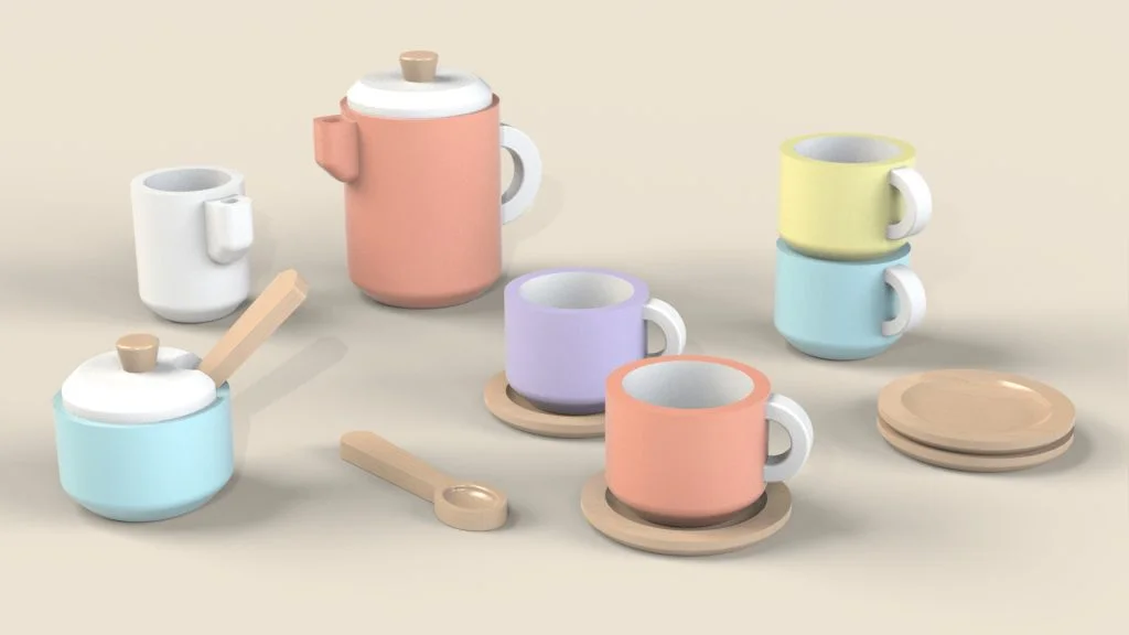 Wooden Toy Tea Set: SOLIDWORKS Tutorial