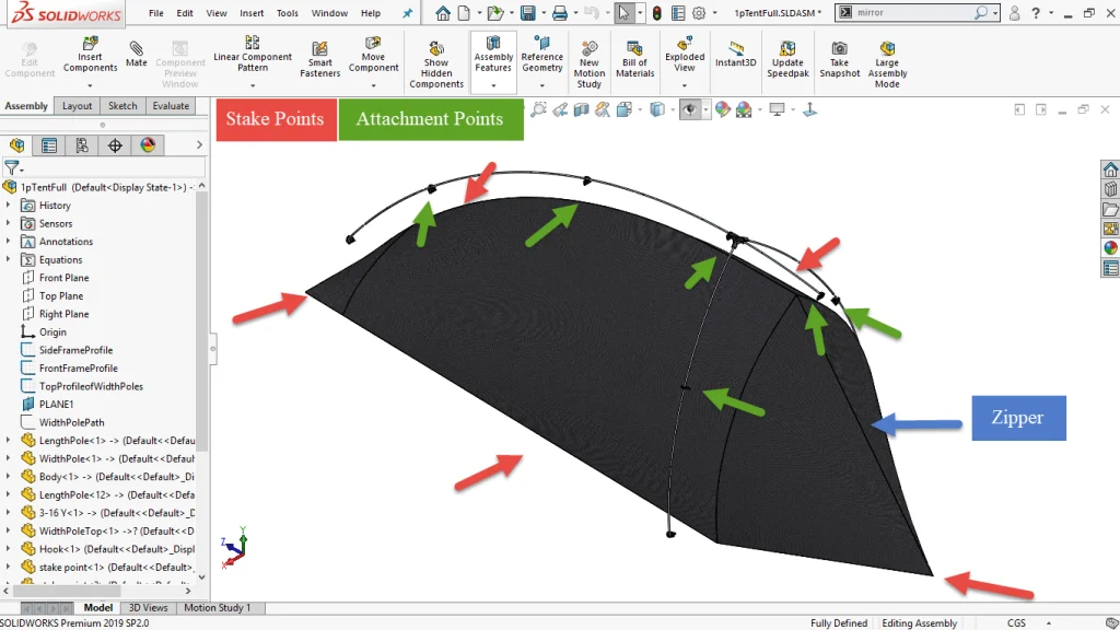 Taking to the Woods with a SOLIDWORKS-Designed Ultralight Tent