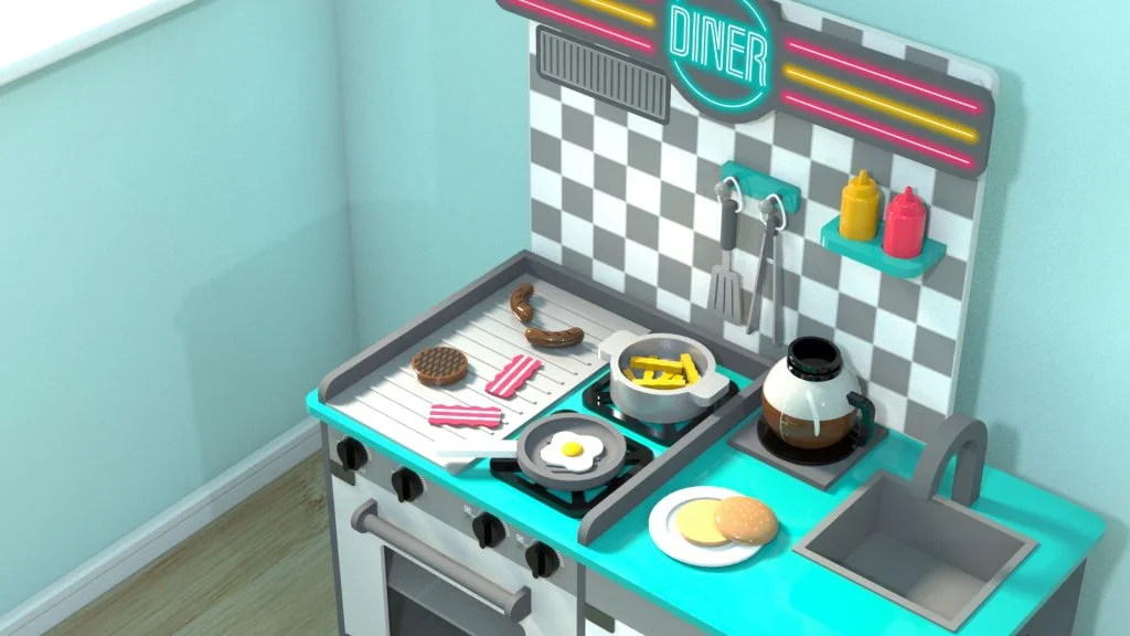 Toy Diner Kitchen – Part 2 – Tutorial