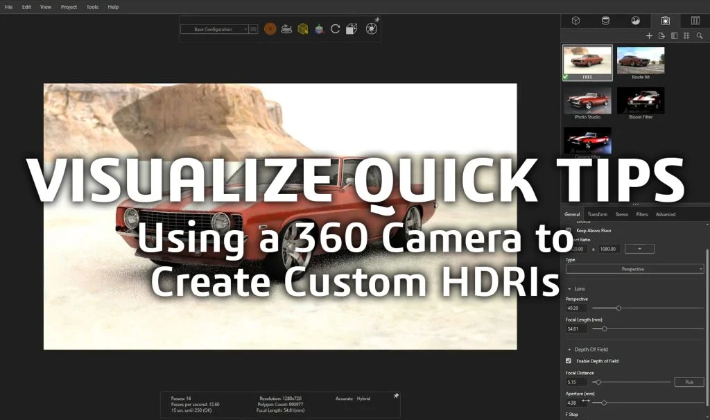 SOLIDWORKS Tech Tip – Using a 360 Camera to Create Custom HDRs