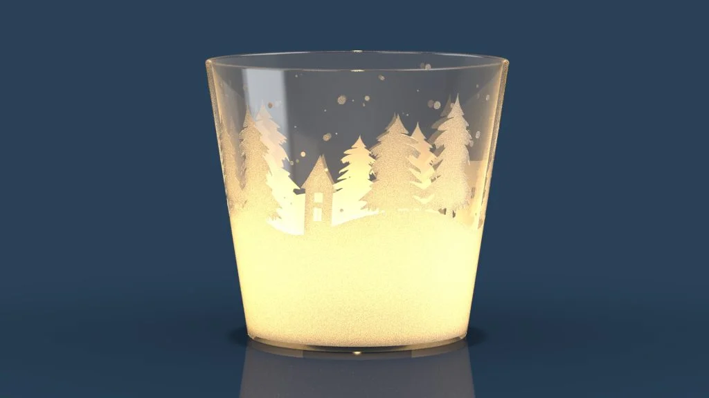Winter Tea Light Holder Tutorial