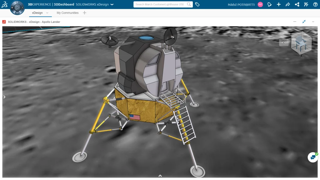 Adding Colors and Images to Your Moon Lander in SOLIDWORKS xDesign