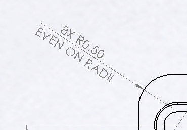 New in SolidWorks 2014: Text from above and below the dimension line