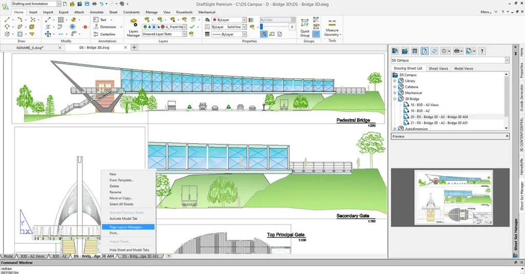 DraftSight 2023 New Features: Page Layout Manager - Blog Solidworks