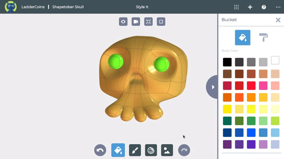 Creating the Shapetober Skull