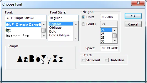 Stick Font (What’s New in SOLIDWORKS 2014)