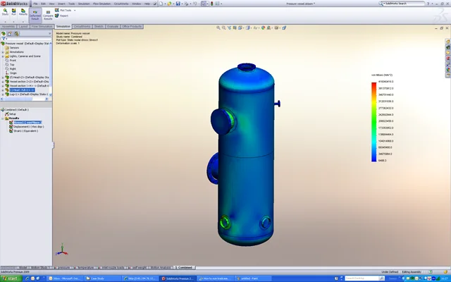 Combining loadcases in SolidWorks Simulation