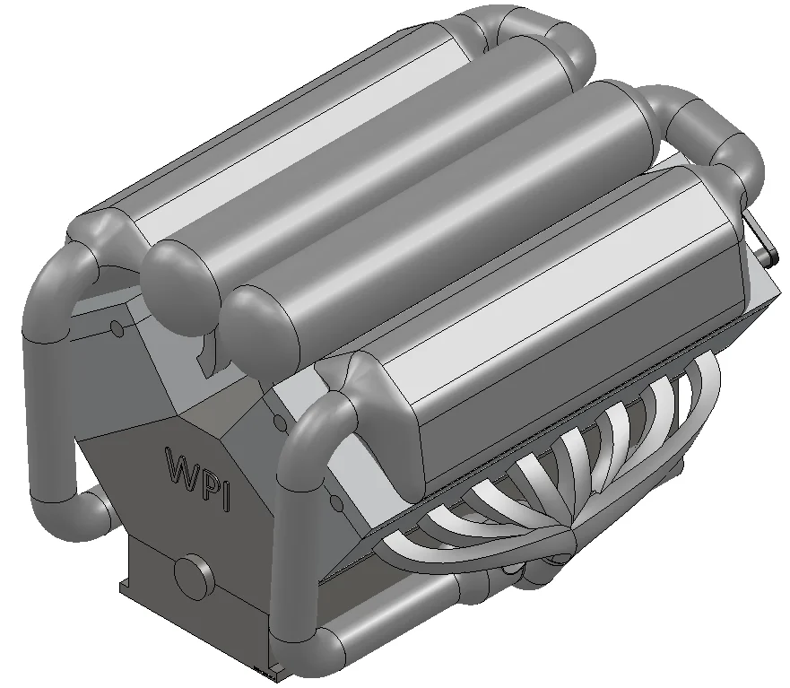 W16 Engine in SolidWorks