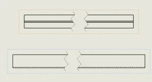 In drawings, how are breaks in projected Break views aligned with parent view’s breaks?