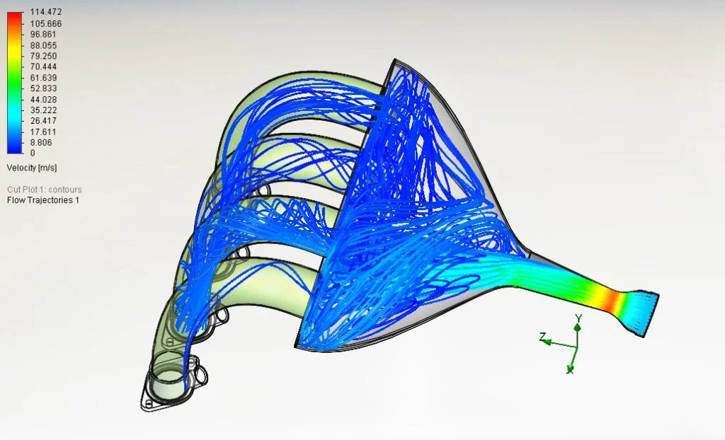CFD Flow Analysis Tutorial on Intake Manifold