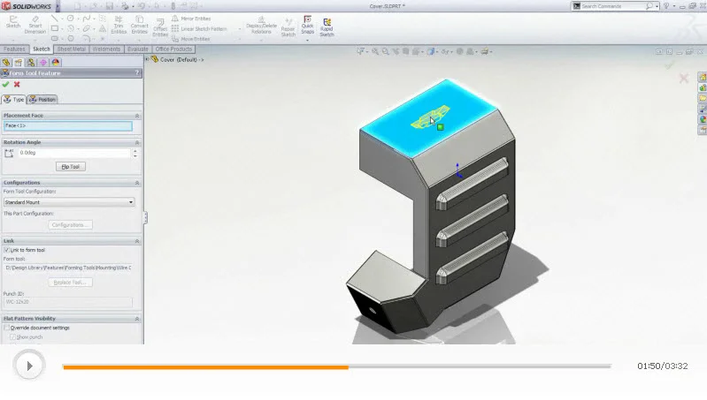 Video double feature: SolidWorks makes designing & documenting sheet metal parts simple