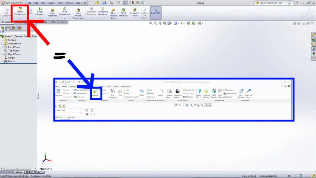 Transition to SolidWorks from Creo or ProE: Assembly Documents
