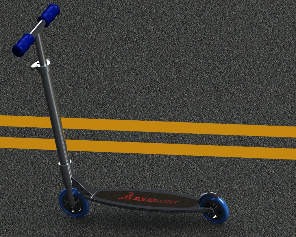Scooter in SolidWorks