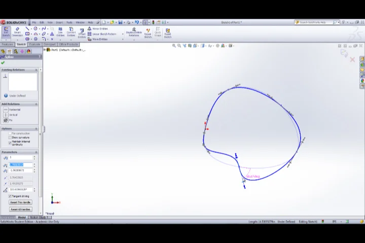 SolidWorks Spline Basics