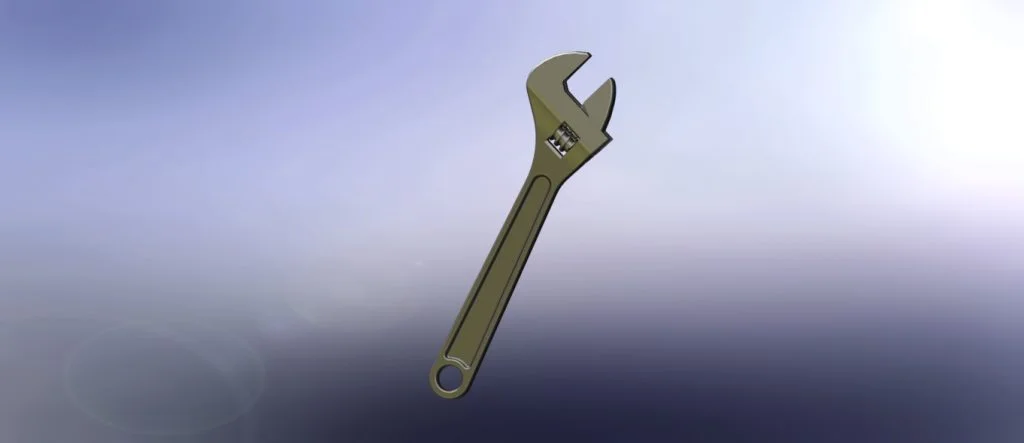 Adjustable Wrench in SolidWorks