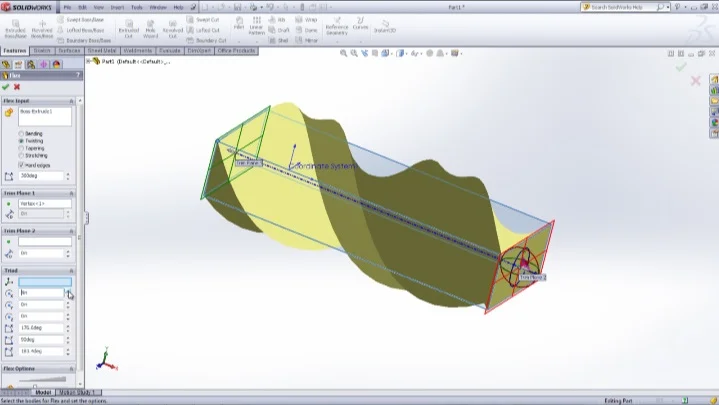 SolidWorks Flex Feature